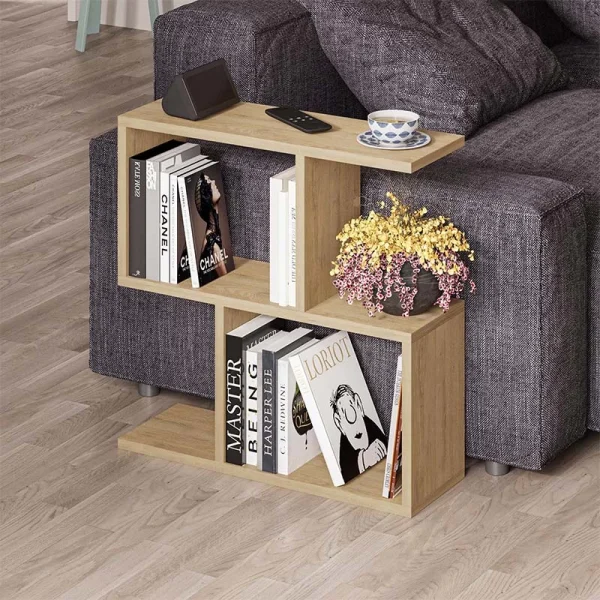 Τραπεζάκι βοηθητικό Homemania Megapap χρώμα sapphire oak 60x20x60εκ.