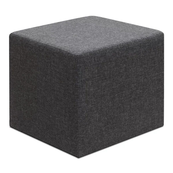 Σκαμπώ Linda Megapap υφασμάτινο χρώμα ανθρακί 40x40x40εκ.