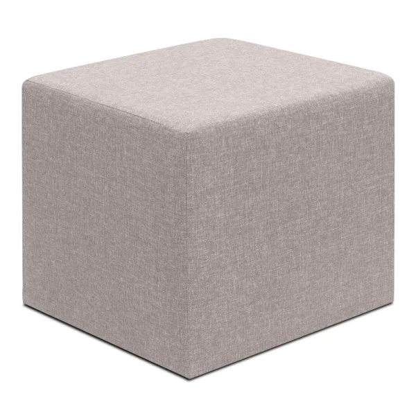 Σκαμπώ Linda Megapap υφασμάτινο χρώμα μπεζ 40x40x40εκ.