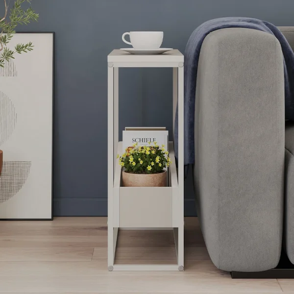 Τραπεζάκι βοηθητικό Lido Megapap χρώμα sandstone 60x22x62εκ. - Image 3