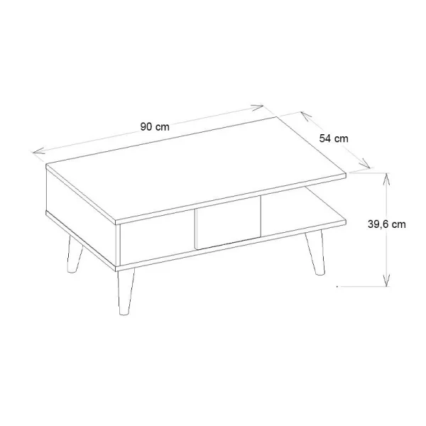 Τραπεζάκι σαλονιού Andros Megapap χρώμα travertine 90x54x39,6εκ. - Image 7